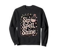 Vintage Tarot and Witch Spells Book Design Art Sweatshirt