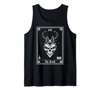 Vintage Tarot Card Death Satanic Occult Satan Unholy Horror Tank Top