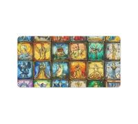 Vintage Tarot Cards Funny Mouse Pad with Stitched Edges Non Slip Waterproof Mousepad Desk Mat for Office Gaming
