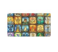 Vintage Tarot Cards Funny Mouse Pad with Stitched Edges Non Slip Waterproof Mousepad Desk Mat for Office Gaming