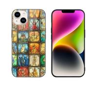 Vintage Tarot Cards Glass Phone Case Suitable for iPhone 14 Series