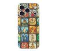 Vintage Tarot Cards Printed Phone Case Slim Cute Cellphone Protective Cover Unisex Compatible with iPhone 17/17 Air/17 Pro/17 Pro Max