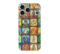 Vintage Tarot Cards Printed Phone Case Slim Cute Cellphone Protective Cover Unisex Compatible with iPhone 17/17 Air/17 Pro/17 Pro Max