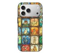 Vintage Tarot Cards Printed Phone Case Slim Cute Cellphone Protective Cover Unisex Compatible with iPhone 17/17 Air/17 Pro/17 Pro Max