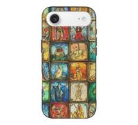 Vintage Tarot Cards Printed Phone Case Slim Cute Cellphone Protective Cover Unisex Compatible with iPhone 17/17 Air/17 Pro/17 Pro Max