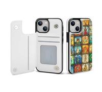 Vintage Tarot Cards Printed Wallet Phone Case Slim Cute Cellphone Protective Cover Unisex Compatible with iPhone iPhone 13/13 Pro/13 Pro Max/13 Mini