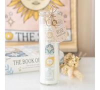 Vintage Tarot Rose Tube Candle - Mystical Tarot-Inspired Design - Classic Floral Rose Scent - 70 Hours Burn Time - Perfect Gift for Tarot Lovers - Elegant Décor Piece for Your Home