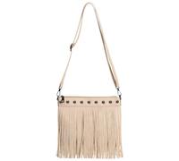Vintage Tassel Handbag - Pu Leather Purse, Cell Phone Wallet | Carry Solution, for Daily Errands Shopping, Bag for Women Retro Cross Body Fringe Purses with Drawstring, Storage Carry Accessory