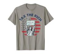Vintage Tax The Rich Feed The Poor Flag USA for Men Women T-Shirt