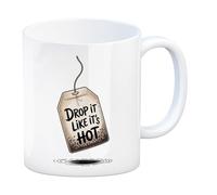 Vintage Tea Bag Mug Drop it Like It's HOT Perfect for Tea Lovers with a Whimsical Design