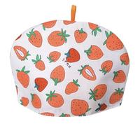 Vintage Tea Cozies, Nature Cotton Tea Pot Warmer, Teapot Dust Proof Insulated Covers Tea Kettle Quilt for Kitchen Home Table Hotel Tea Party Restaurant (Strawberry #2)