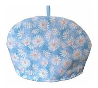 Vintage Tea Cozies, Nature Cotton Tea Pot Warmer, Teapot Dust Proof Insulated Covers Tea Kettle Quilt for Kitchen Home Table Hotel Tea Party Restaurant (Blue Daisy)