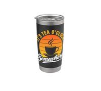 Vintage Tea Drinker Tea Time Stainless Steel Insulated Tumbler