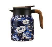 Vintage Tea Pot, 1L Insulated Teapot, 4.72x6.69 Inches Leakproof Kettle with Wooden Handle, Stainless Steel Retro Teaware, Tea Kettles with Sturdy Build, Drinks Teapots for Home and Office