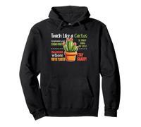 Vintage Teach Like A Cactus Teacher Back To School Women's Pullover Hoodie