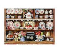 Vintage Teapot Collection Puzzles for Adults 1000 Pieces, Retro Flower Vase Jigsaw Puzzles, Art Pot Floral Puzzles