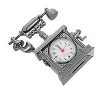 Vintage Telephone Desk Decor Silver Abs Simulation Phone Ornament | Home and Office Display Piece, Easy to Take and Store, Light in Weight for Boys and Girls and Children