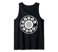 Vintage Telephone Halloween Costume Retro Rotary Phone Dial Tank Top