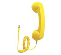 Vintage Telephone Handset - Wired Landline Receiver, Retro Style Phone Handle | Ideal for Video Calls Conferences Meeting Work Laptop Smartphone Office School Travel Bedroom Communication