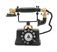 Vintage Telephone Model Decoration, Retro Home Study Desktop Resin Telephone, Antique Phone Model with Exquisite Craftsmanship for Cafe Bar Store Window Decor, Synthetic Resin Mate