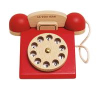 Le Toy Van - Vintage Wooden Toy Phone Role Play Toy | Boys Or Girls Pretend Play Toy Food Playset - For Ages 3+
