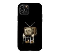 Vintage Television Elder Character Retro Broadcast Nostalgia Case for iPhone 11 Pro