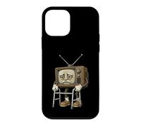 Vintage Television Elder Character Retro Broadcast Nostalgia Case for iPhone 12 mini