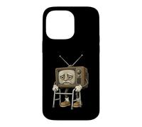 Vintage Television Elder Character Retro Broadcast Nostalgia Case for iPhone 14 Pro Max