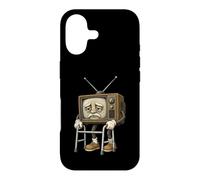 Vintage Television Elder Character Retro Broadcast Nostalgia Case for iPhone 17