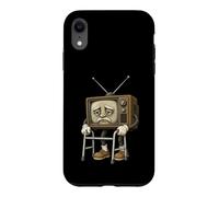 Vintage Television Elder Character Retro Broadcast Nostalgia Case for iPhone XR