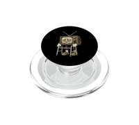Vintage Television Elder Character Retro Broadcast Nostalgia PopSockets PopGrip for MagSafe