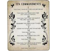 Vintage Ten Commandments Verse 10 Commandments Art Mouse Pad Gaming Mouse Pads Non Slip Rubber Base Mousepad Mouse Mat for Desktop Computer Laptop Gaming Office Home Gift for Women Men 10x6 Inch