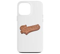 Vintage Tennessee Faux Leather Patch Look Script State Case for iPhone 13 Pro Max