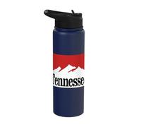 Vintage Tennessee Retro 90s Street Style Mountain Graphic Stainless Steel Insulated Water Bottle