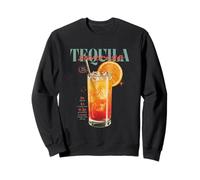 Vintage Tequila Sunrise Drink O'Clock Tropical Cocktail Sweatshirt