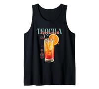 Vintage Tequila Sunrise Drink O'Clock Tropical Cocktail Tank Top