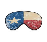 Vintage Texas Flag Comfortable Sleep Mask with Adjustable Strap Soft Eyeshade for Night Sleeping Flight Nap Travel