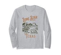 Vintage Texas Retro Armadillo Western Graphic Long Sleeve T-Shirt