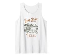 Vintage Texas Retro Armadillo Western Graphic Tank Top
