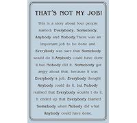 Vintage That's NOT My Job Retro Metal Tin Sign Wall Decor Tin Sign Home Decor Home Art Metal Signs Wall Art Wall Decor Poster 8x12 Inch