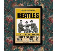 Vintage The Beatles Rock & Roll Concert Gig Band Advertisement Poster Print (A4 Framed - Black Frame)