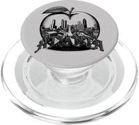 Vintage The Big Peach Atlanta Georgia Skyline Cityscape Art PopSockets PopGrip for MagSafe