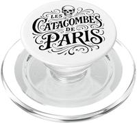 Vintage The Catacombs of Paris Black Print PopSockets PopGrip for MagSafe