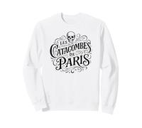 Vintage The Catacombs of Paris Black Print Sweatshirt