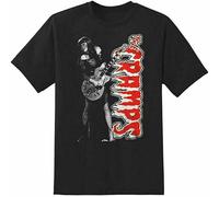Vintage The Cramps Band Men T-Shirt Black Cotton Tee Funny Vintage Gift for Men Black