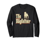 Vintage The Dogfather Australian Butbull Dog Owner Long Sleeve T-Shirt
