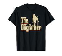 Vintage The Dogfather Australian Butbull Dog Owner T-Shirt