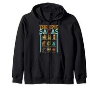 Vintage The Epic Saga Ithaca Odysseus Musical Wisdom Thunder Zip Hoodie