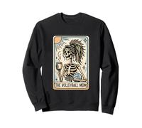 Vintage The Volleyball Mom Tarot Card Skeleton Mothers Day Sweatshirt