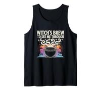 Vintage The Witches Brew Coffee Lovers Shirt On Halloween Tank Top